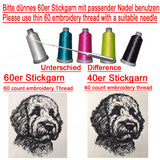 Stickdatei - WENIGER STICHE - Erdmännchen "Lorenz" - realistisch - FÜR HELLE STOFFE