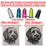 Stickdatei Cockapoo Welpe "Milli" - realistisch - FÜR HELLE STOFFE