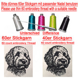 Stickdatei Irish Setter Welpe "Tabsy" - realistisch - FÜR HELLE STOFFE