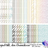 Digiset "Bill, das Chamäleon" Digipaper, Digistamp
