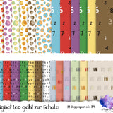 Digiset Schulkind "Leo" 2025, 2026 und 2027 !!! Digipaper, Digistamps , Plotterdatei