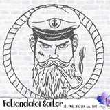 Foliendatei Sailor, Seemann, maritimes Motiv SVG - Sewando