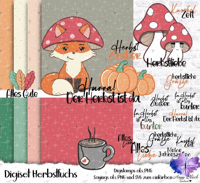 Digiset Herbstfuchs, PNG, JPG; SVG - Sewando