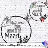 Digiset und Folienset "Nimm dir Meer" Plotterdatei, Digipaper