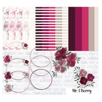 Digiset Hochzeits- und Geburtstagsset, Nr. 1 Berry PNG, JPG, Digipaper, Digistamp - Sewando