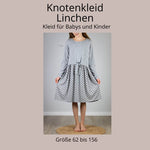 Schnittmuster Linchen Knotenkleid für Babys und Kinder A0/A4 Gr. 62 bis 156 - Sewando
