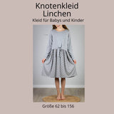 Schnittmuster Linchen Knotenkleid für Babys und Kinder A0/A4 Gr. 62 bis 156 - Sewando