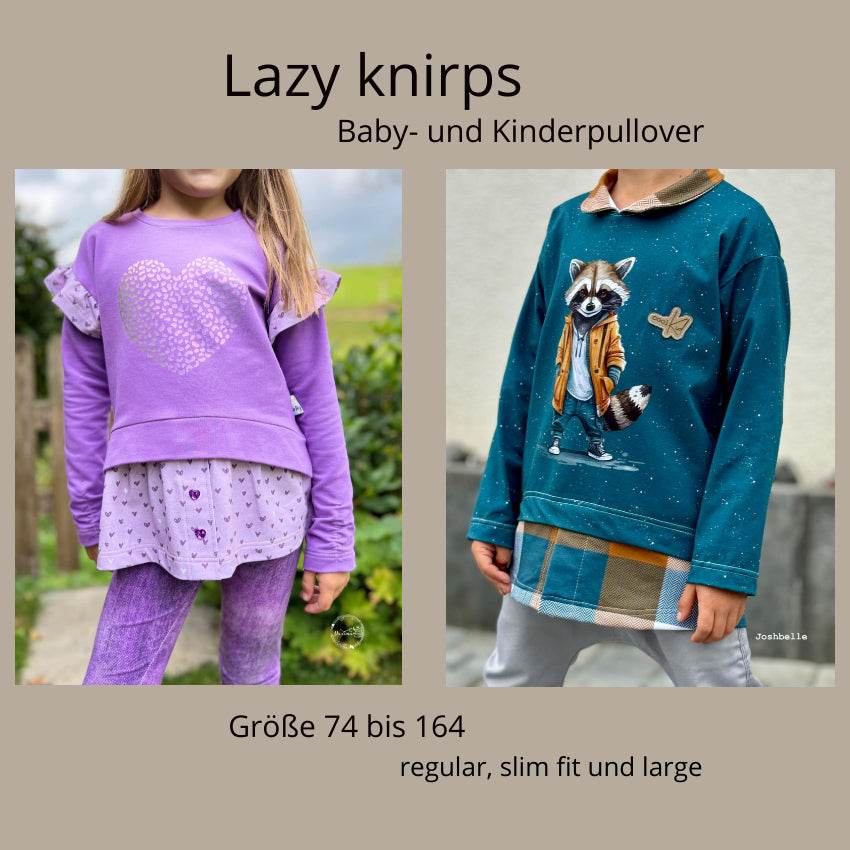 Lazy knirps -Baby- & Kinderpullover- only Beamerversion - Sewando
