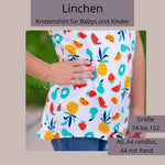 Schnittmuster Linchen A0/A4 Gr. 74 bis 152 - Sewando