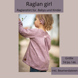 Schnittmuster Raglan Girl Beamerversion Gr. 74 bis 146