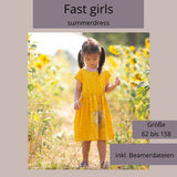 Schnittmuster Fast girls summerdress Beamerversion Gr. 62 bis 158 - Sewando