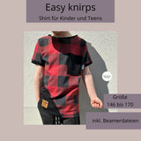 Schnittmuster Easy knirps Teens Beamerversion Gr. 146 bis 170 - Sewando