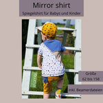 Schnittmuster Mirror Shirt Beamerversion Gr. 62. bis 158 - Sewando