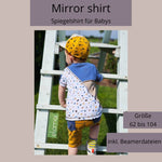 Schnittmuster Mirror Babyshirt Beamerversion Gr. 62 bis 104 - Sewando