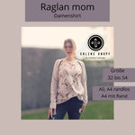 Schnittmuster Raglan Mom A0/A4 Gr. 32 bis 54 - Sewando