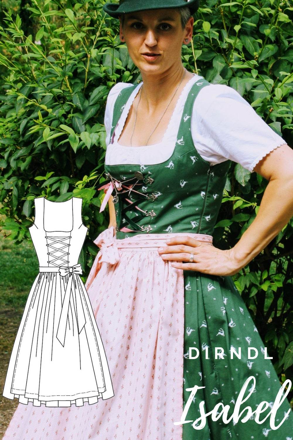 Schnittmuster Dirndl Isabel Gr. 34-52 : - Sewando
