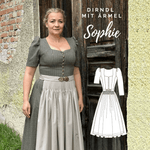 Schnittmuster Dirndl Sophie mit Herzausschnitt und Ärmel Gr. 34-52 : - Sewando