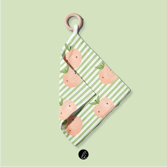 Stoffdesign – Pfirsiche auf Ringel - Sewando