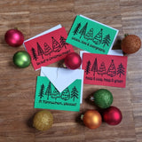 Plotterdatei Tannenbäume – für Weihnachtsdeko, Karten und Textilien SVG | DXF | JPEG + Karten-PDF