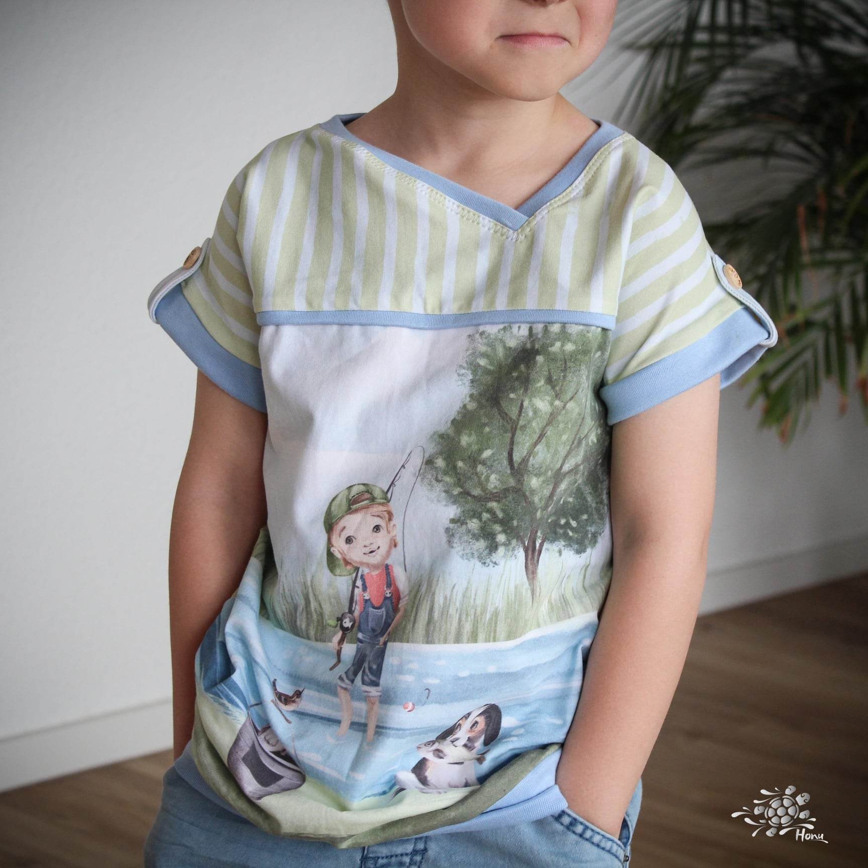 Schnittmuster Happy Anton - Gr 86-164 - Kurzarm, Langarmshirt - Sewando