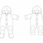 DORIAN Baby Overall gefüttert Schnittmuster Ebook pdf Schnittmuster PDF Ebook download Patternforkids 