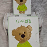 Stickdatei Teddy Boy U-Heft Impfpass In the Hoop Set 751 - Sewando