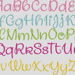 Stickdatei Schrift 55mm Buchstaben ud Zahlen Set 617 - Sewando