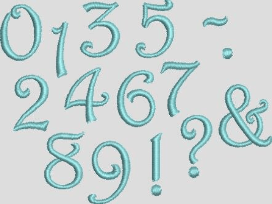 Stickdatei 3D Sweet Schrift ca. 50mm Set 592 - Sewando