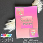 Digipapier-Set #004 (pink, orange) zum drucken, sublimieren und basteln - Sewando