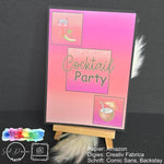 Digipapier-Set #004 (pink, orange) zum drucken, sublimieren und basteln - Sewando