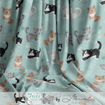 Stoffdesign - Büsi Bande - Katzen mint - nicht exkusiv - Sewando