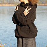 Schnittmuster Oversized Hoodie Weites Winter Meer