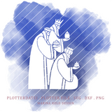 Plotterdatei Weihnachtskrippe 4 Designs