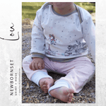 Schnittmuster Newborn-Set LOU Hose+Shirt Gr. 50-92 icl. gratis Plotterdatei : - Sewando