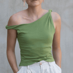 Schnittmuster Asymmetrisches One-Shoulder Top mit Drehung - JULE - Gr. 32 - 46 - Sewando