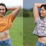 Oversized Crop Shirt in 3 Längen Schnittmuster Gr. 34 bis 52