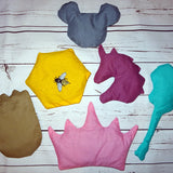 Kissen SET nähen 2 Größen Gitarre Maus Wabe Einhorn Baum Krone