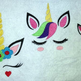 Stickdatei - Einhorn Gesichter