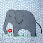 3D Elefant Stickdatei + Doodle inkl. Kissen ITH - Sewando