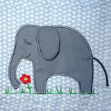 3D Elefant Stickdatei + Doodle inkl. Kissen ITH - Sewando