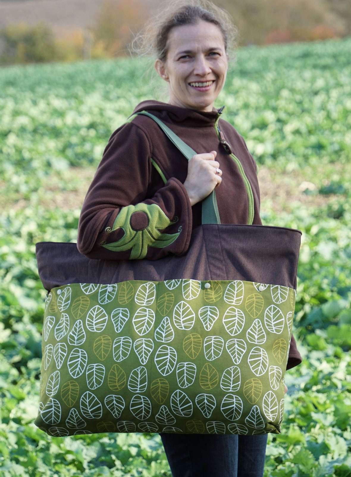 E-Book - XXL Shopper Strandtasche Annett nähen mit Schnittmuster - Sewando