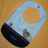 Stickdatei Kissen und Lätzchen SET ITH Elefant mit Maus