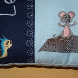 Stickdatei Kissen und Lätzchen SET ITH Elefant mit Maus