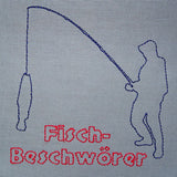 Stickdatei - Angler 19 Motive Angel Linien schlicht einfach