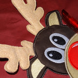 3-D Rentier Elch aus der Tasche Weihnachten ITH Stickdatei