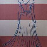 Stickdatei - Frau im langen Kleid / Dame im Abendkleid