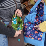Umschlagtasche  Umhängetasche Nelly zum wenden in 2 Größen aus Softshell und Canvas oder Jeans