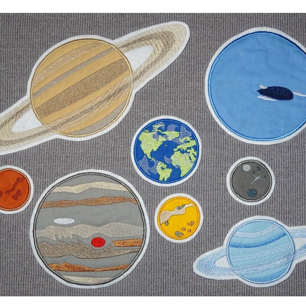 Stickdatei Planeten Weltall in 6 Größen - Sewando