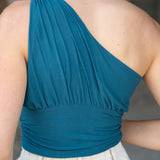 Schnittmuster Asymmetrisches One-Shoulder-Sommertop "AURI" mit Raffungen - Gr. 32 - 46