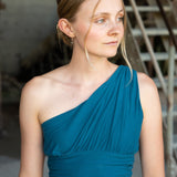 Schnittmuster Asymmetrisches One-Shoulder-Sommertop "AURI" mit Raffungen - Gr. 32 - 46